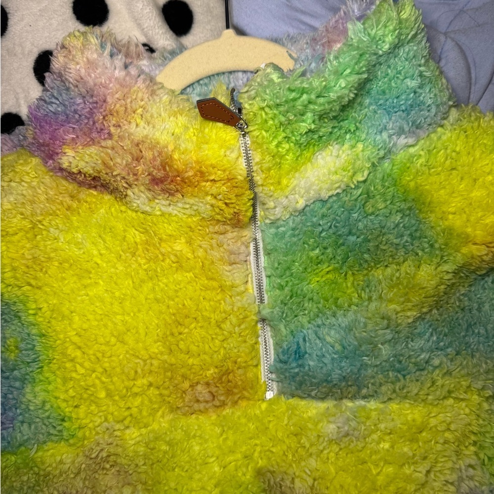 Haptics Colorful Tie Dye Fleece Pullover Size M - Picture 9 of 10